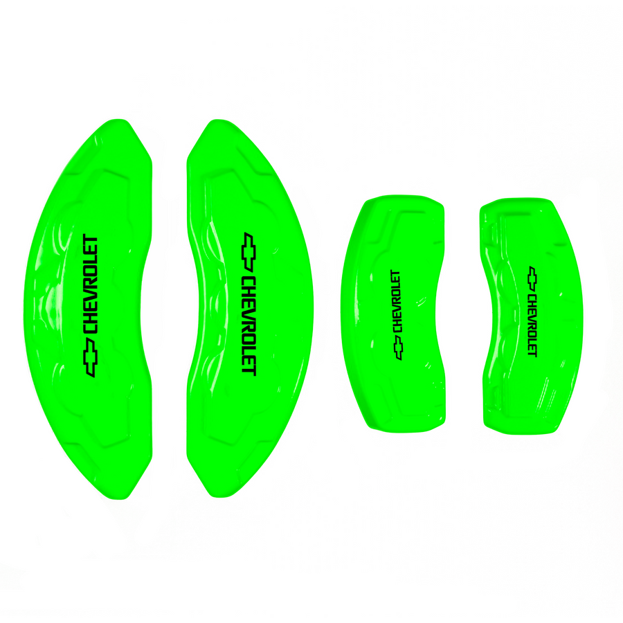Custom Brake Caliper Covers for Chevrolet in Green Color – Set of 4 + Warranty