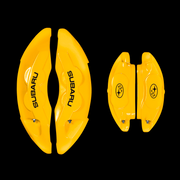 Custom Brake Caliper Covers for Subaru in Yellow Color – Set of 4 + Warranty