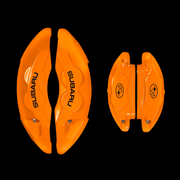 Custom Brake Caliper Covers for Subaru in Orange Color – Set of 4 + Warranty