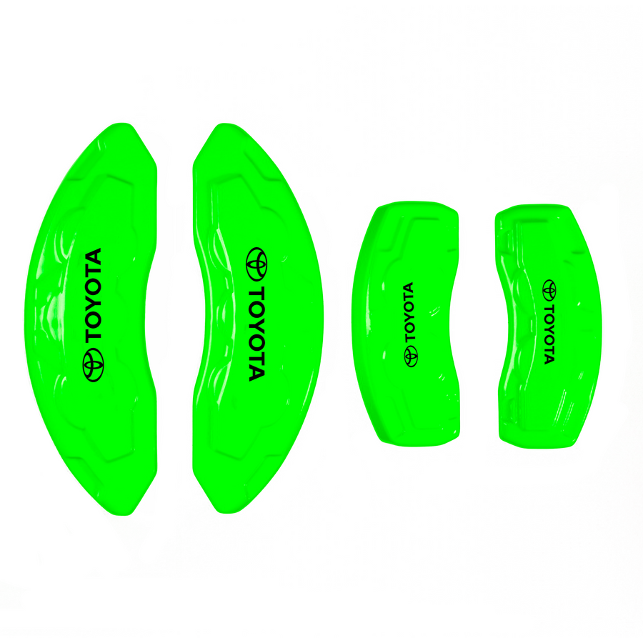 Custom Brake Caliper Covers for Toyota in Green Color – Set of 4 + Warranty