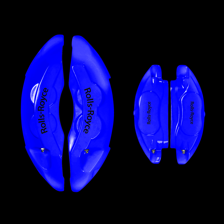 Custom Brake Caliper Covers for Rolls-Royce in Blue Color – Set of 4 + Warranty