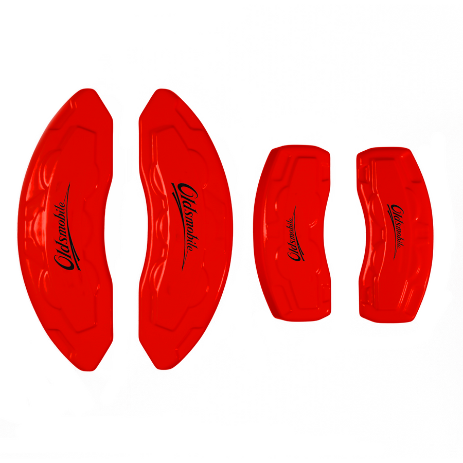 Custom Brake Caliper Covers for Oldsmobile in Red Color – Set of 4 + Warranty