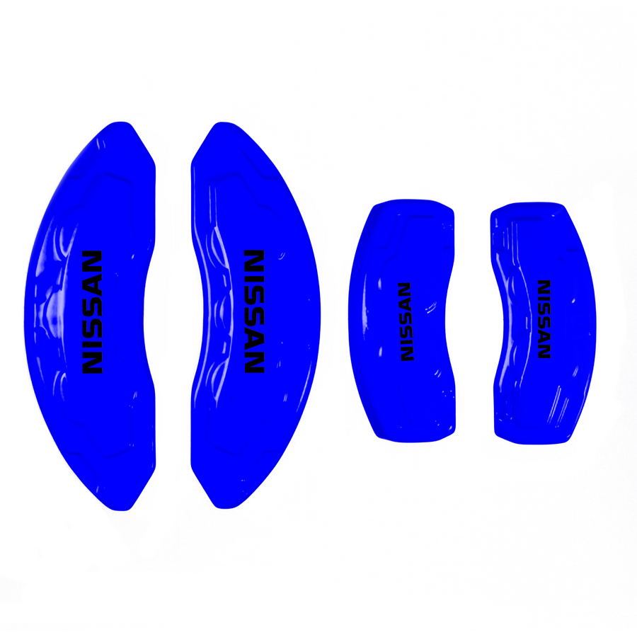 Custom Brake Caliper Covers for Nissan in Blue Color – Set of 4 + Warranty