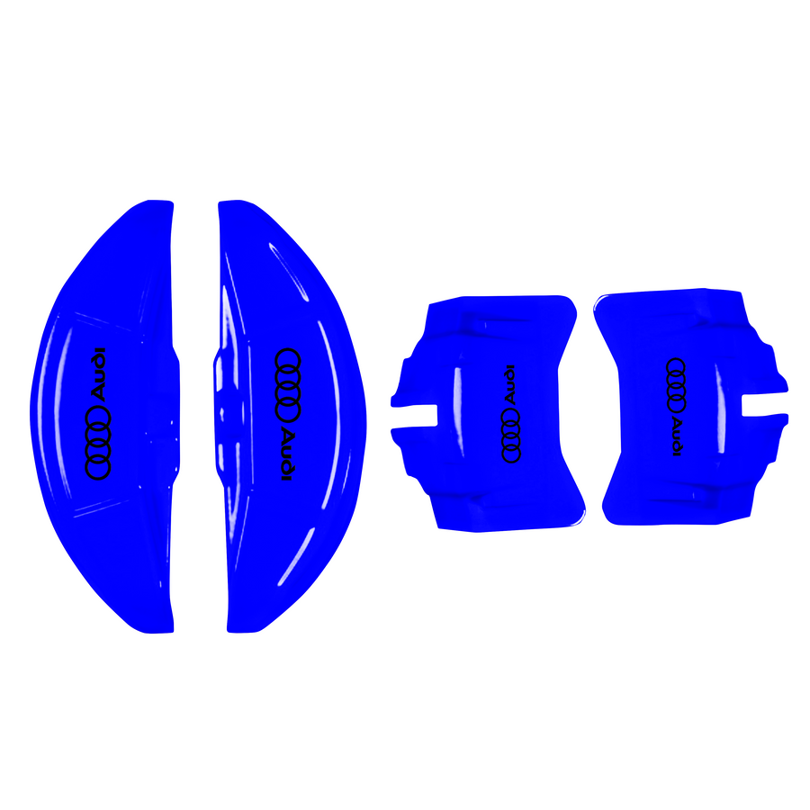 Custom Brake Caliper Covers for Audi in Blue Color – Set of 4 + Warranty