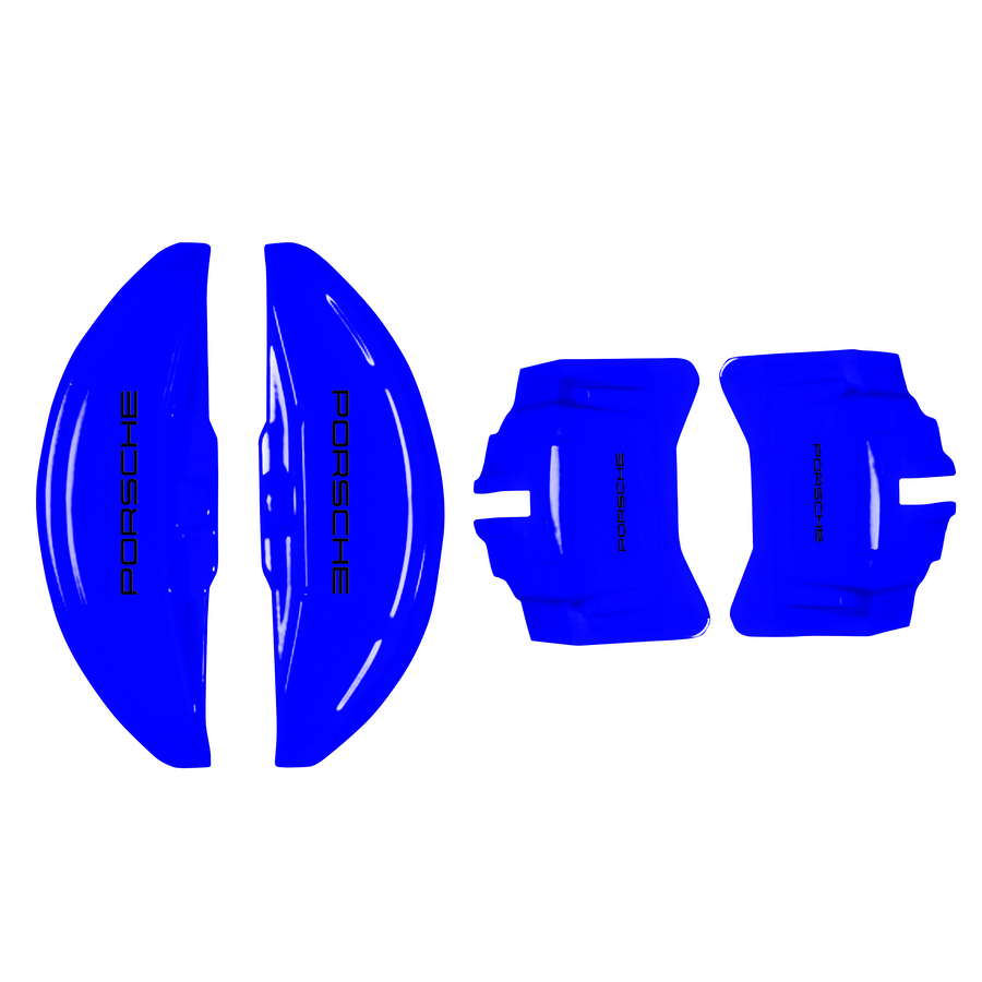 Custom Brake Caliper Covers for Porsche in Blue Color – Set of 4 + Warranty
