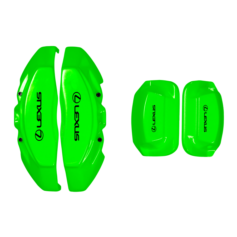 Custom Brake Caliper Covers for Lexus in Green Color – Set of 4 + Warranty