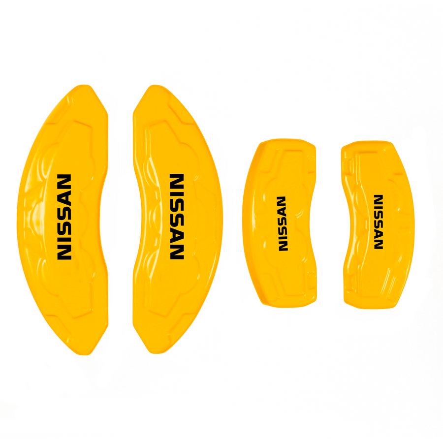Custom Brake Caliper Covers for Nissan in Yellow Color – Set of 4 + Warranty