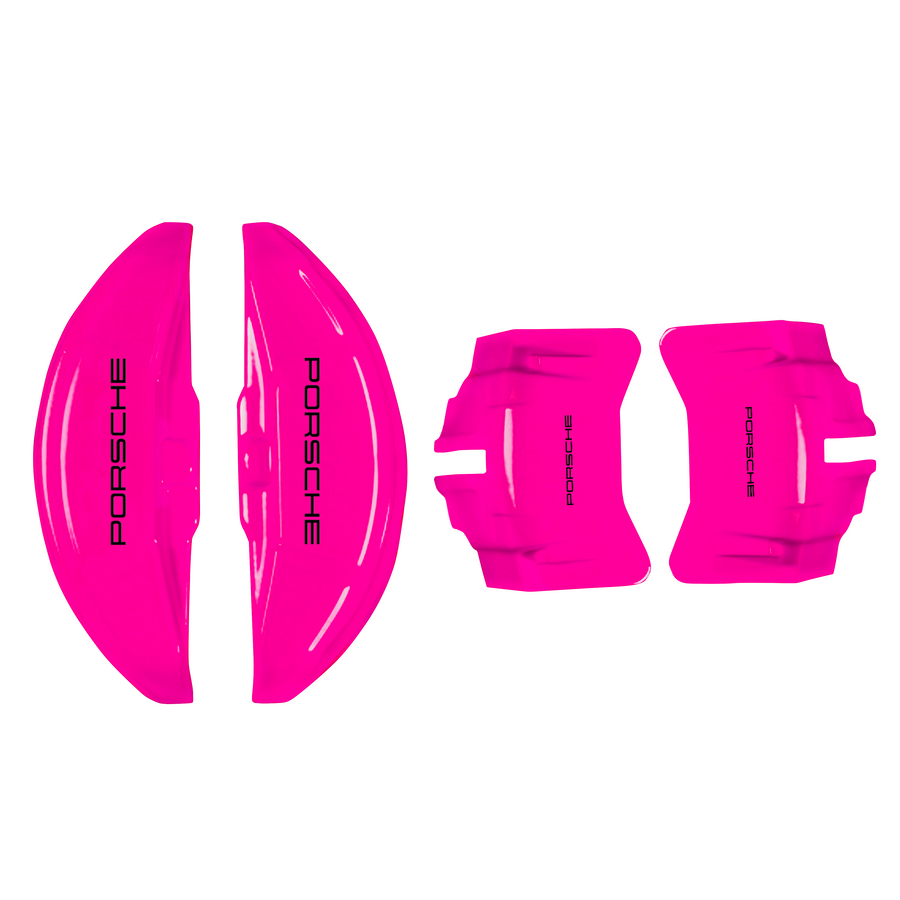 Custom Brake Caliper Covers for Porsche in Fuchsia Color – Set of 4 + Warranty