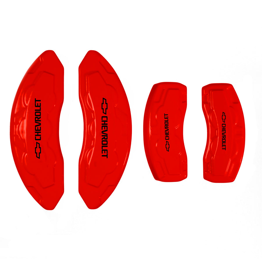 Custom Brake Caliper Covers for Chevrolet in Red Color – Set of 4 + Warranty