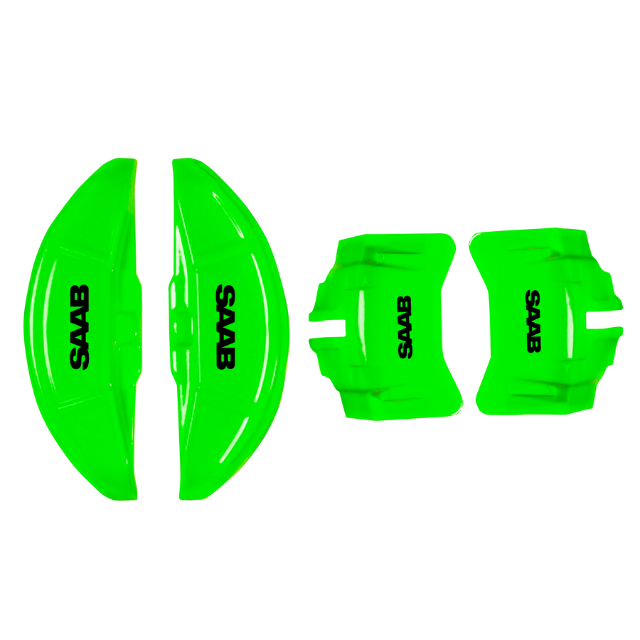 Custom Brake Caliper Covers for Saab in Green Color – Set of 4 + Warranty