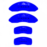 Custom Brake Caliper Covers for Lincoln in Blue Color – Set of 4 + Warranty