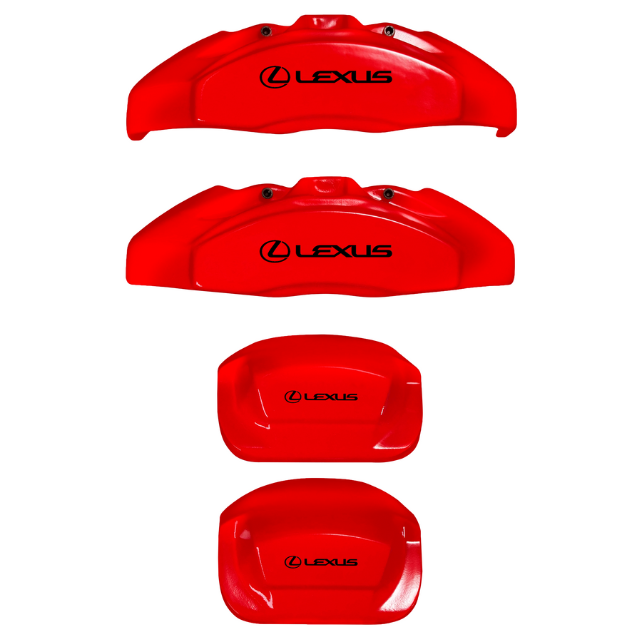 Custom Brake Caliper Covers for Lexus in Red Color – Set of 4 + Warranty