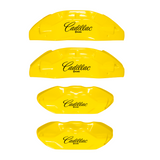 Custom Brake Caliper Covers for Cadillac in Yellow Color – Set of 4 + Warranty