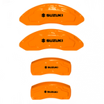 Custom Brake Caliper Covers for Suzuki in Orange Color – Set of 4 + Warranty