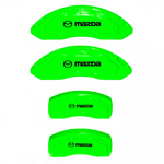 Custom Brake Caliper Covers for Mazda in Green Color – Set of 4 + Warranty