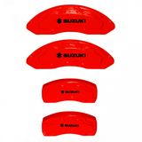 Custom Brake Caliper Covers for Suzuki in Red Color – Set of 4 + Warranty