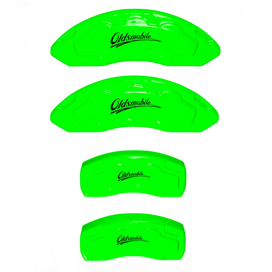 Custom Brake Caliper Covers for Oldsmobile in Green Color – Set of 4 + Warranty