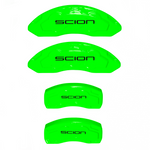 Custom Brake Caliper Covers for Scion in Green Color – Set of 4 + Warranty