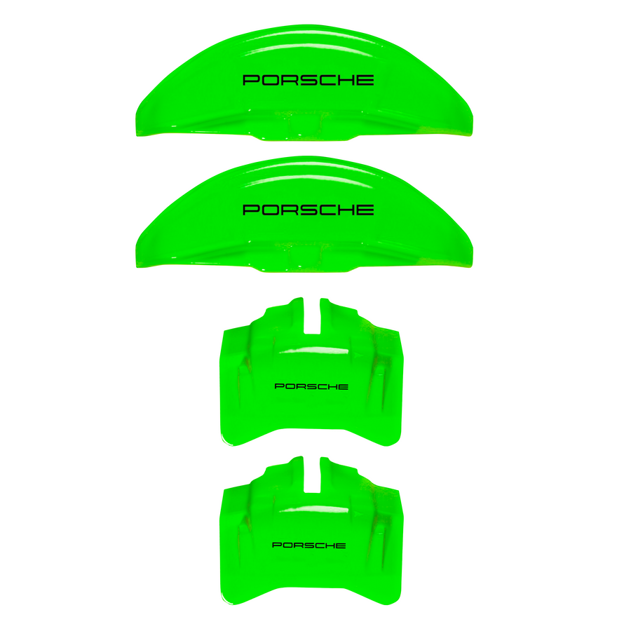 Custom Brake Caliper Covers for Porsche in Green Color – Set of 4 + Warranty