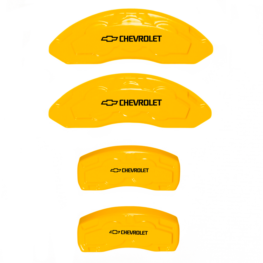 Custom Brake Caliper Covers for Chevrolet in Yellow Color – Set of 4 + Warranty