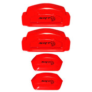Brake Caliper Covers for Jeep Grand Cherokee 2014-2022 – SRT Style in Red Color – Set of 4 + Warranty