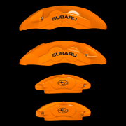 Custom Brake Caliper Covers for Subaru in Orange Color – Set of 4 + Warranty