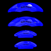 Custom Brake Caliper Covers for Rolls-Royce in Blue Color – Set of 4 + Warranty