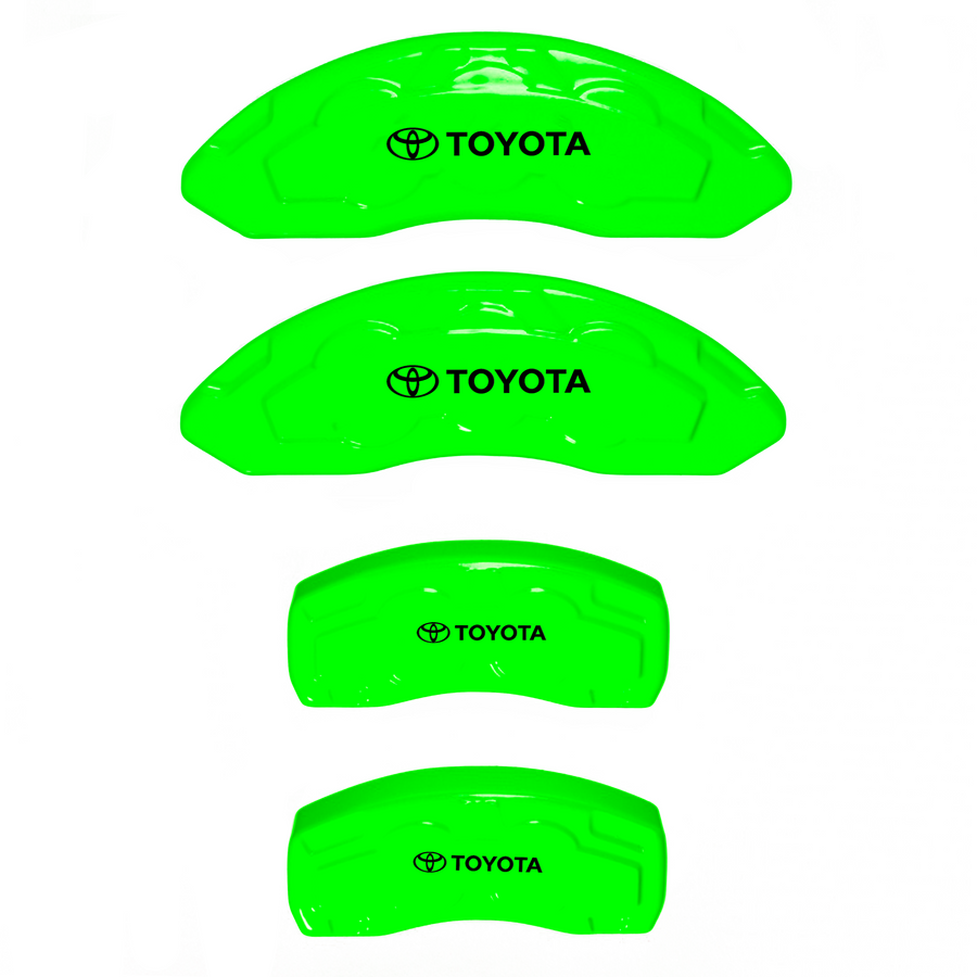 Custom Brake Caliper Covers for Toyota in Green Color – Set of 4 + Warranty