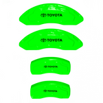 Custom Brake Caliper Covers for Toyota in Green Color – Set of 4 + Warranty