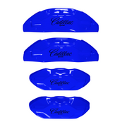 Custom Brake Caliper Covers for Cadillac in Blue Color – Set of 4 + Warranty