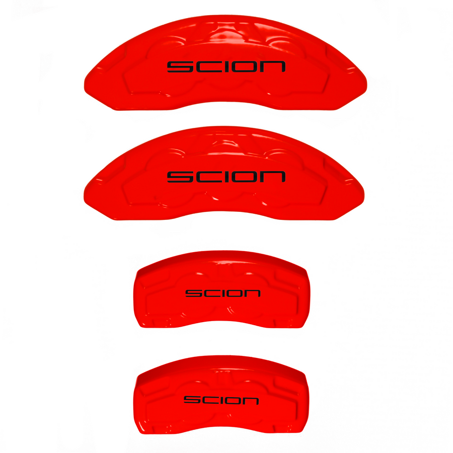Custom Brake Caliper Covers for Scion in Red Color – Set of 4 + Warranty