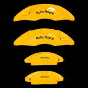 Custom Brake Caliper Covers for Rolls-Royce in Yellow Color – Set of 4 + Warranty