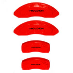 Custom Brake Caliper Covers for Holden in Red Color – Set of 4 + Warranty