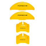 Custom Brake Caliper Covers for Porsche in Yellow Color – Set of 4 + Warranty