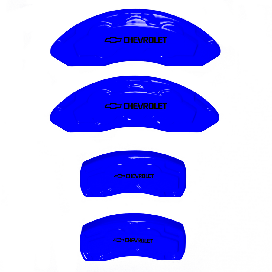 Custom Brake Caliper Covers for Chevrolet in Blue Color – Set of 4 + Warranty
