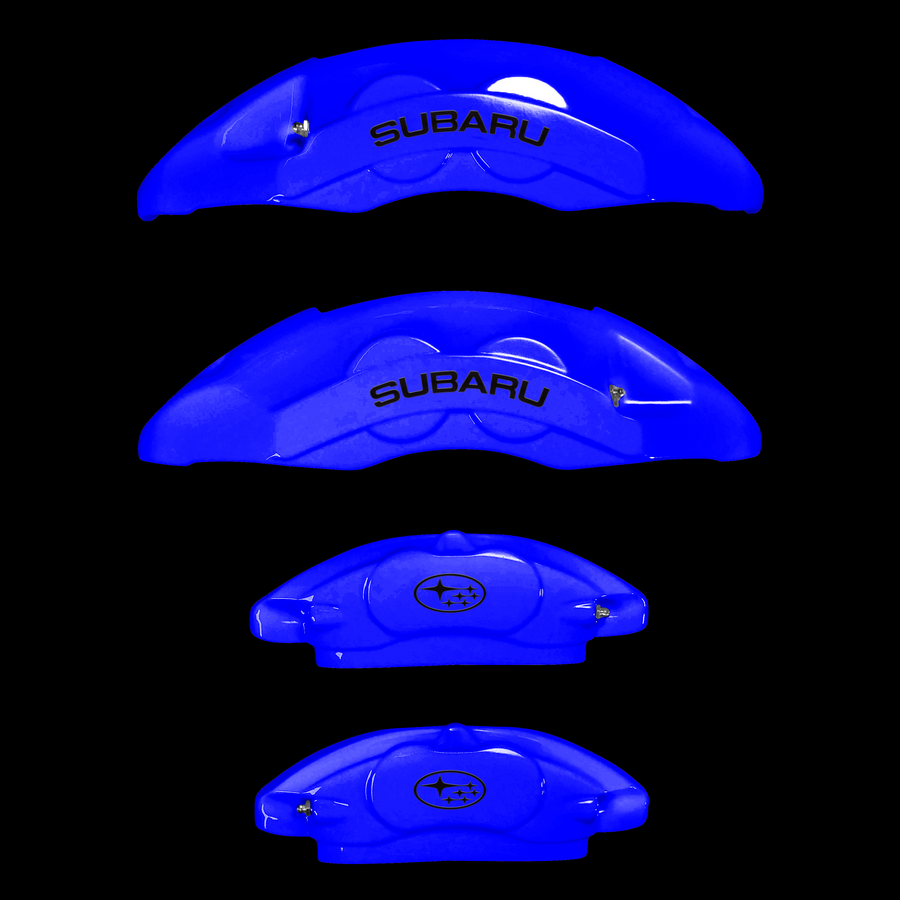 Custom Brake Caliper Covers for Subaru in Blue Color – Set of 4 + Warranty