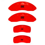 Custom Brake Caliper Covers for Fiat in Red Color – Set of 4 + Warranty