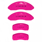 Custom Brake Caliper Covers for Lincoln in Fuchsia Color – Set of 4 + Warranty