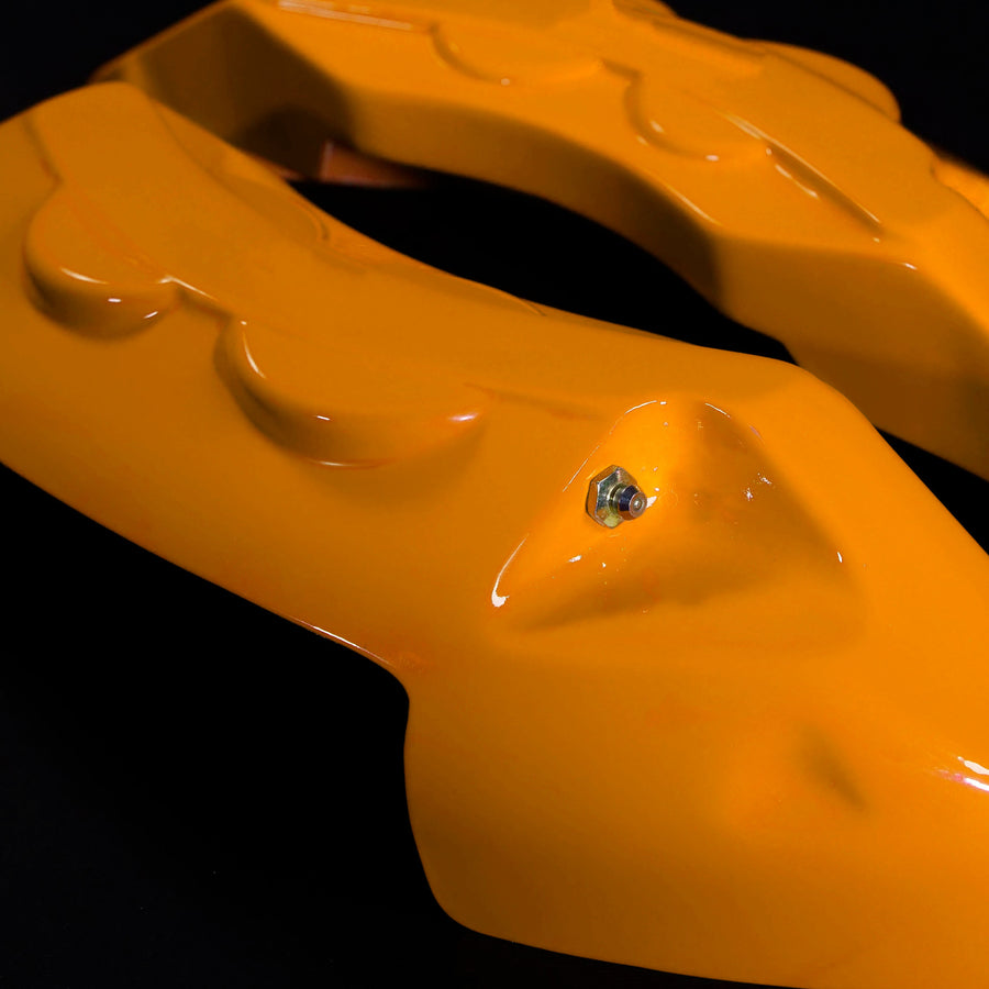 Custom Brake Caliper Covers for BMW – M Style in Orange Color – Set of 4 + Warranty