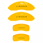 Custom Brake Caliper Covers for Lincoln in Yellow Color – Set of 4 + Warranty