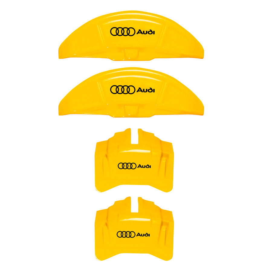 Custom Brake Caliper Covers for Audi in Yellow Color – Set of 4 + Warranty