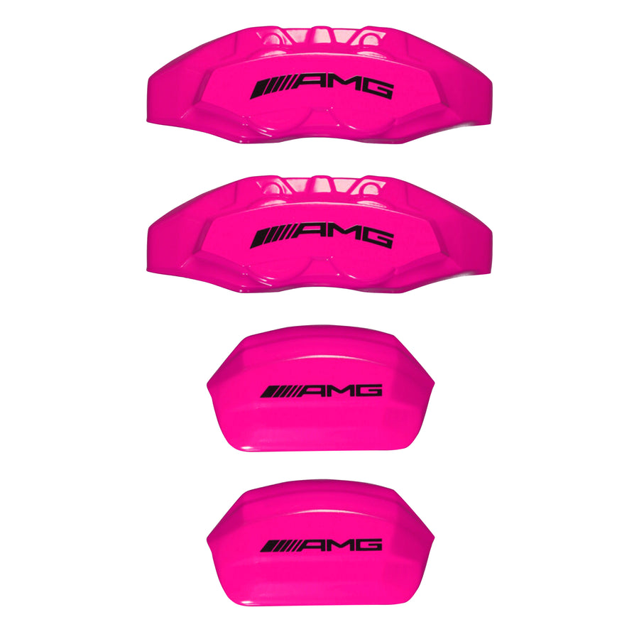 Brake Caliper Covers for Mercedes-Benz C43 2015-2018 – AMG Style in Fuchsia Color – Set of 4 + Warranty