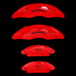 Custom Brake Caliper Covers for Subaru in Red Color – Set of 4 + Warranty