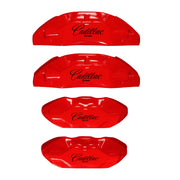 Custom Brake Caliper Covers for Cadillac in Red Color – Set of 4 + Warranty