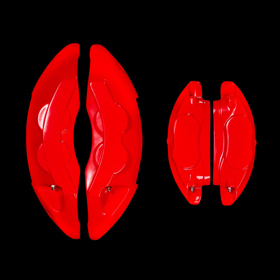 Custom Brake Caliper Covers for BMW in Red Color – Set of 4 + Warranty