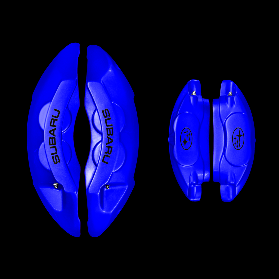 Custom Brake Caliper Covers for Subaru in Blue Color – Set of 4 + Warranty