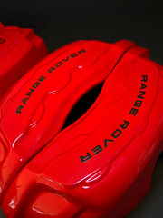 Custom Brake Caliper Covers for Range Rover in Red Color – Set of 4 + Warranty
