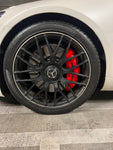 Custom Caliper Covers for a 2021 Mercedes-Benz GT 43 AMG in Red with AMG Logo