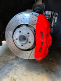 Custom Caliper Covers for a Mercedes-Benz GT  AMG in Red with AMG Logo