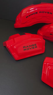 Custom Brake Caliper Covers for Range Rover in Red Color – Set of 4 + Warranty